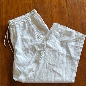 ATHLETA Retreat Linen High Rise Wide Leg Pants